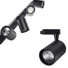 Trilho Eletrificado 2m + 3 Spot Led 20w 3000k Bivolt Preto