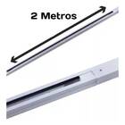 Trilho Eletrificado 2m + 3 Spot Led 7w 6000k Bivolt Branco
