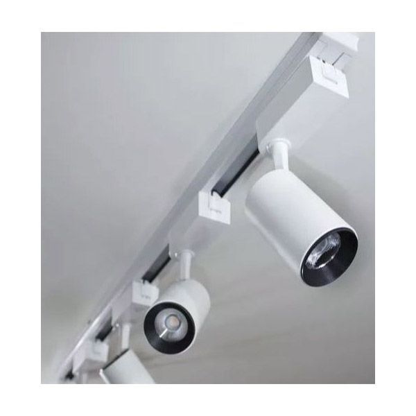 Trilho Eletrificado 2m + 6 Spot Led 7w 3000k Bivolt Branco