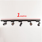 trilho eletrificado 2m + 6 spots 7w 3000k bivolt preto ST495