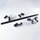 trilho eletrificado 2m + 6 spots 7w 6000k bivolt preto ST495