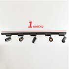 trilho eletrificado 2m + 6 spots 7w 6000k bivolt preto ST495