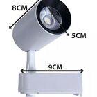 Trilho Eletrificado 2m + 8 Spot Led 7w 3000k Bivolt Branco