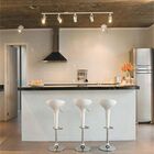 Trilho Eletrificado 2m + 8 Spot Led 7w 3000k Bivolt Branco