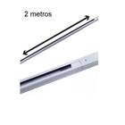 Trilho Eletrificado 2m E 4 Spot Led 10w 3000k Bivolt Branco
