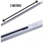 Trilho Eletrificado 3m + 5 Spot Led 7w 6000k Bivolt Branco