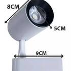 Trilho Eletrificado 3m + 5 Spot Led 7w 6000k Bivolt Branco