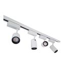 Trilho Eletrificado 3m + 6 Spot Led 7w 3000k Bivolt Branco