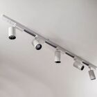 Trilho Eletrificado 3m + 6 Spot Led 7w 3000k Bivolt Branco