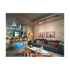 Trilho Eletrificado 4m E 5 Spot Led 10w 3000k Bivolt Preto