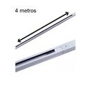 Trilho Eletrificado 4m E 8 Spot Led 10w 3000k Bivolt Branco