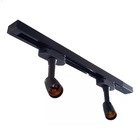 Trilho Eletrificado 50 Cm + 2 Spots Soquete E27 Bivolt Preto