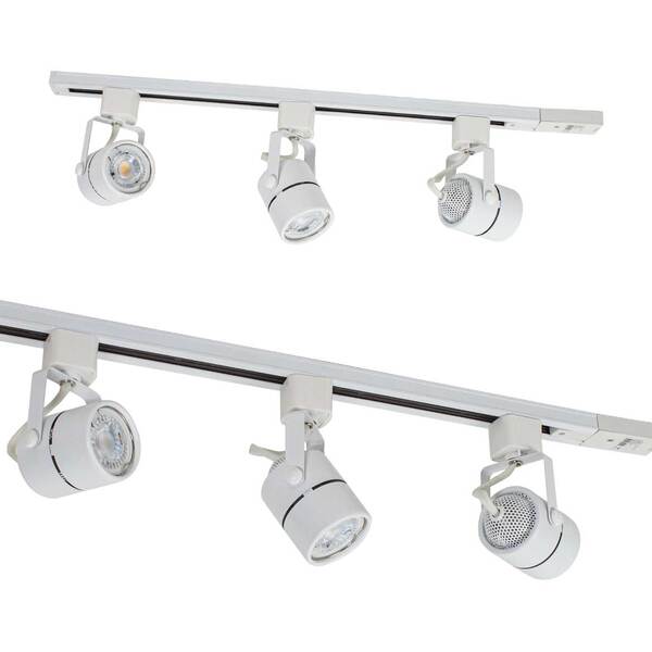 Trilho Eletrificado 60 Cm + 3 Spot + 3 Led Dicroica Mr16 3000