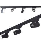 Trilho Eletrificado 60cm + 4 Spot Led 7w 3000k Bivolt Preto