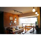 Trilho Eletrificado 60cm + 4 Spot Led 7w 3000k Bivolt Preto