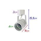 Trilho Eletrificado Branco 1m + 4 Spot + 4 Led Dicroica Mr16