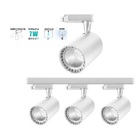 Trilho Eletrificado Com 3 Spot Direcionavel 1 Metro Branco Le