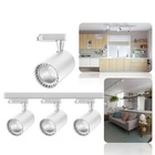 Trilho Eletrificado De 1m Com 3 Spots Led Branco 7w 3000k