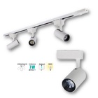 Trilho Eletrificado De 1m Com 3 Spots Led Branco 7w 3000k