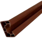 Trilho Guia Porta Sanfonada De Pvc Bcf 70 Cm Imbuia Marrom