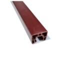 Trilho Guia Porta Sanfonada De Pvc Bcf 80 Cm Mogno