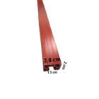 Trilho Guia Porta Sanfonada De Pvc Bcf 80 Cm Mogno