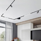 Trilho Magnético de Alumínio Embutir 1 Metro com Presilhas