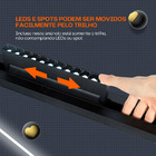 Trilho Magnético de Embutir 1,5 Metros com Presilhas – Cor Pr