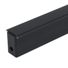 Trilho Magnético de Embutir Gaya Mag Preto 1m