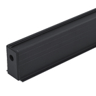 Trilho Magnético de Embutir Preto de Plástico 1m Gaya