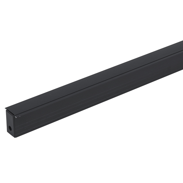 Trilho Magnético de Embutir Preto de Plástico 1m Gaya