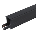 Trilho Magnético de Embutir Preto de Plástico 1m Gaya