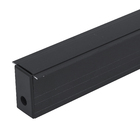Trilho Magnético de Embutir Preto de Plástico 1m Gaya