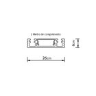 Trilho Magnético De Sobrepor Nordecor Magnetic Track Kay 6715