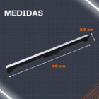 Trilho Magnético Embutir 1 Metro C/ Presilhas + Luminária Dif