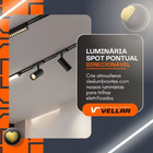 Trilho Magnético Embutir 1m + 3 Spot Direcionável Led 10w Bra