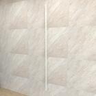 Trilho P/ Cremalheira C/ Furação Dupla 200 Cm 1 Branco Modelo