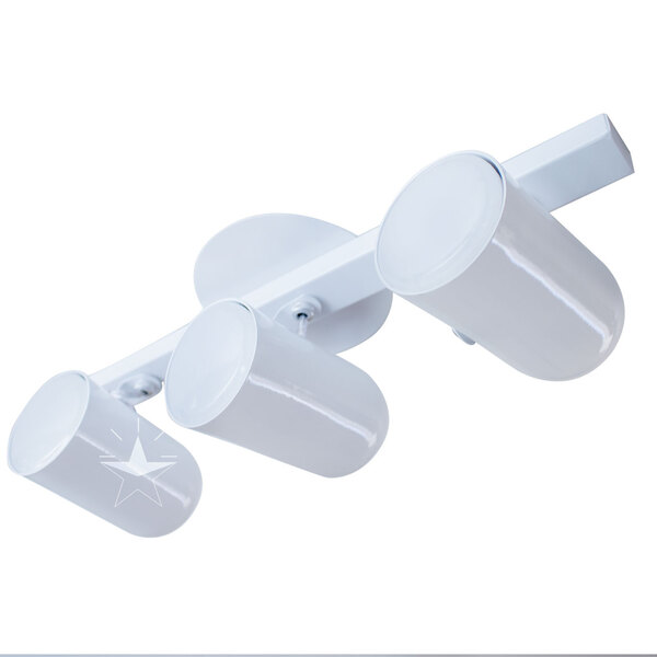 Trilho p/ Lâmpada PAR 20 com 3 SPOTS BRANCO st957