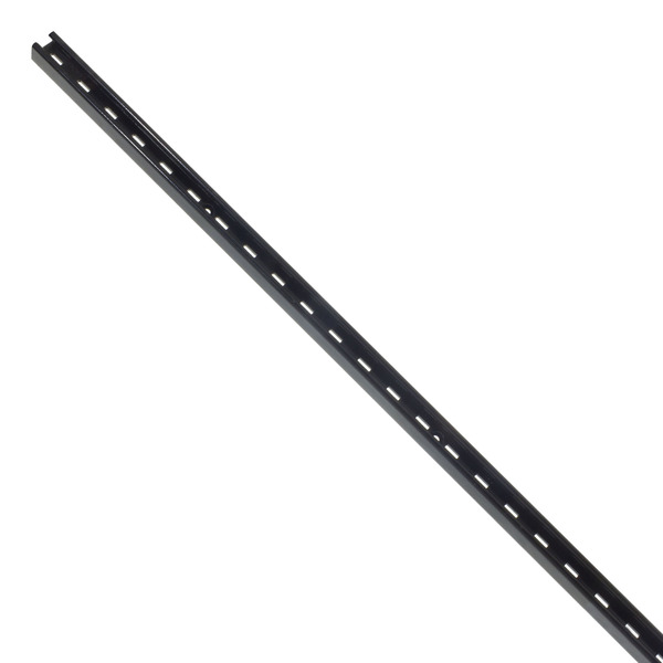 Trilho para Prateleira Alumínio Ordenare Regulável 200x2cm Preto