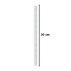 Trilho Simples Encaixe Branco 30cm Brasforma