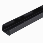 Trilho Simples Encaixe Preto 1,5m Brasforma