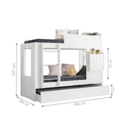 Triliche Lily Branco Com Mesa Dobrável Com Colchões