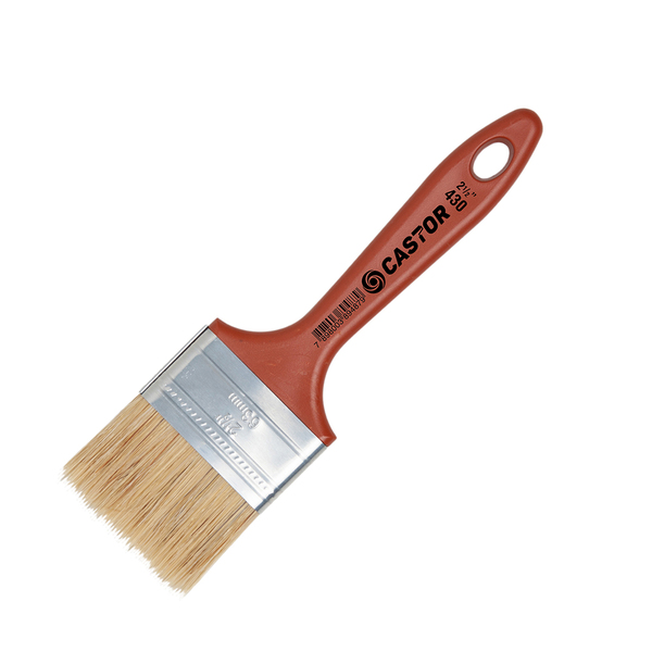 Trincha 2 1/2" Cerdas Branca Série 430 - Castor Linha Prática