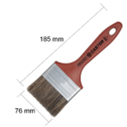 Trincha Castor Pratica 400 - 3 Cerda Gris