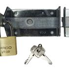 Trinco de Ferro Chato Com Cadeado Pado LT 30mm 12 x 5cm