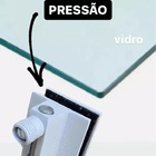 Trinco De Pressão Para Porta De Vidro 8 A 10mm Branco