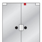 Trinco De Pressão Para Porta De Vidro 8 A 10mm Cromado