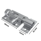 Trinco Fecho Ferrolho 1 1/2 Pol 40mm Porta Portao Aluminio Br