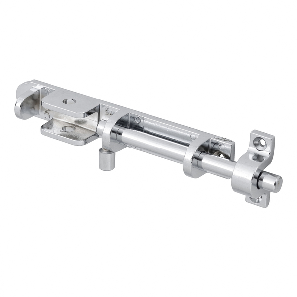 Trinco Ferrolho Redondo Latão Cromado 150cm 1 peça