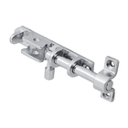 Trinco Ferrolho Redondo Latão Cromado 90nm 1 peça